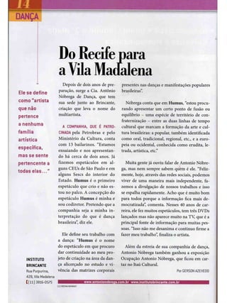 Entrevista com Antonio Nóbrega