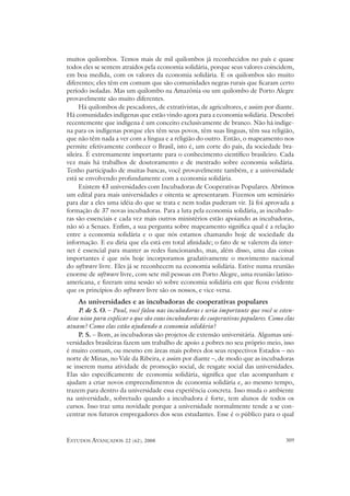 Entrevista Paul Singer