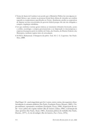 Entrevista Paul Singer