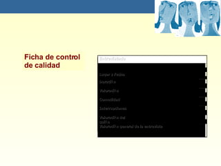 Ficha del/la entrevistado/a Ficha del entrevistado Ficha de control de calidad 