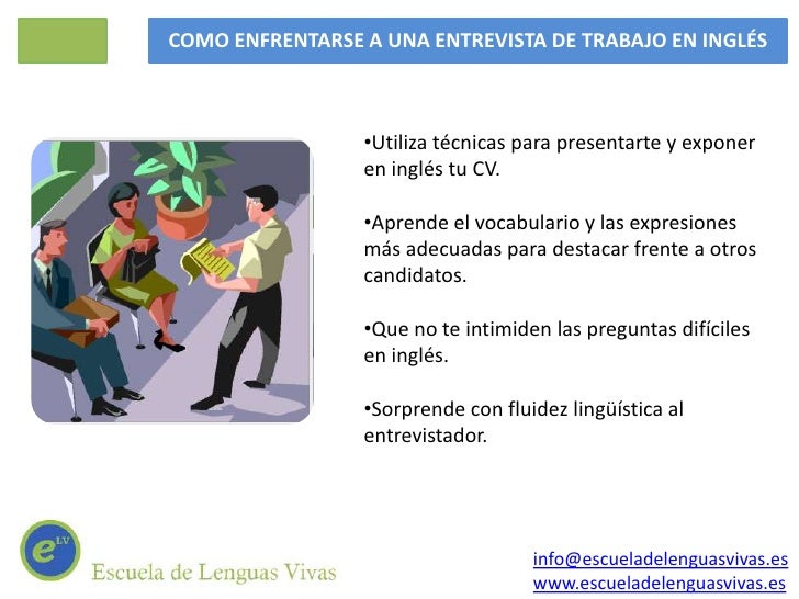 Entrevistas en inglés(Madrid o Vigo)