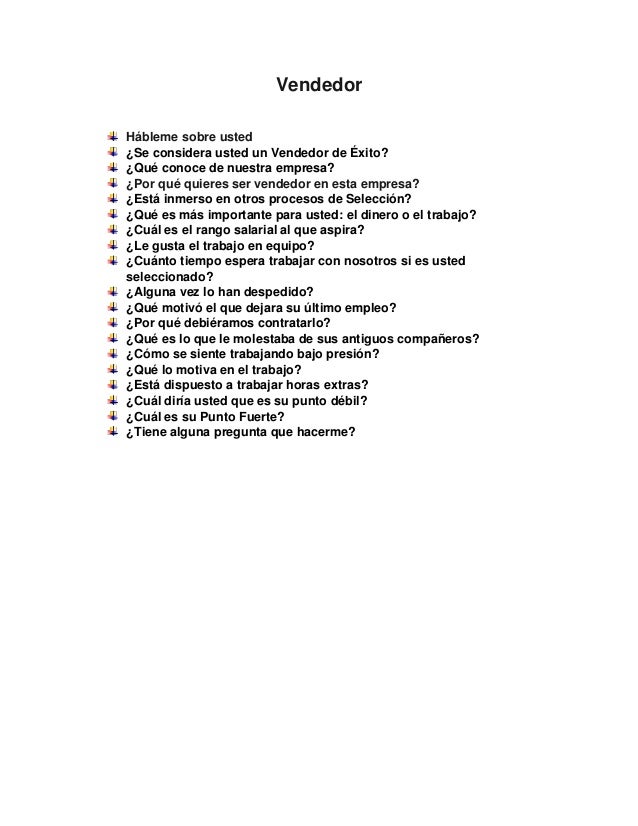 preguntas de entrevista para vendedores preguntas para entrevistar un vendedor preguntas de entrevista para vendedores preguntas para entrevistar un vendedor