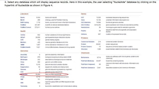 Entriz Presentation on entrez as used in bioinformatics | PPTX