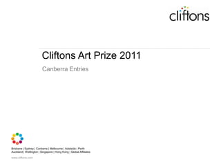 Cliftons Art Prize 2011 Canberra Entries 