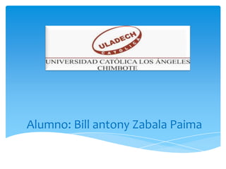 Alumno: Bill antony Zabala Paima
 