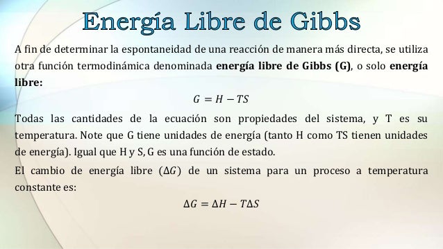 Energia Libre De Gibbs En Procesos Biologicos - erpocirctemattcom’s diary