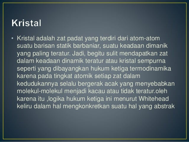 Entropi Dan Hukum Ketiga Termodinamika