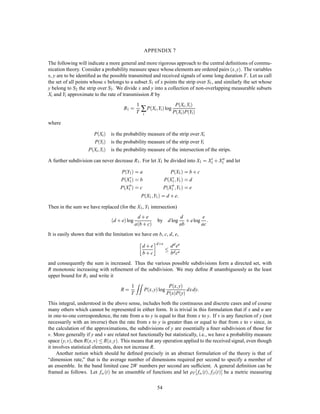 is ergodic. No subset of these functions of probability 6= 0;1 is transformed into itself under all time trans-
lations. On the other hand the ensemble
asint +  