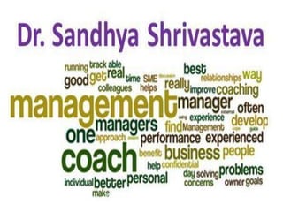 Management Coach Dr. Sandhya
Shrivastava
 