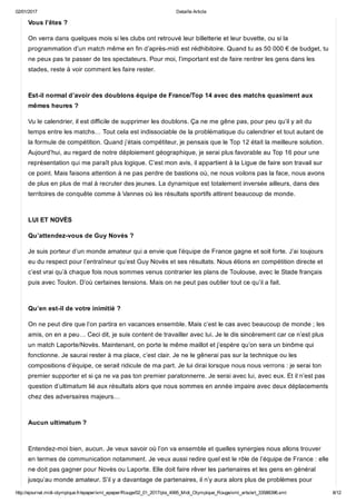 EntretienBernard Laporte dans Midol