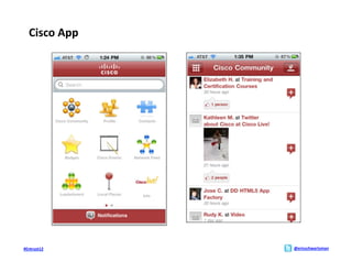 Cisco	
  App	
  




#Entrust12	
          @ericschwartzman	
  
 