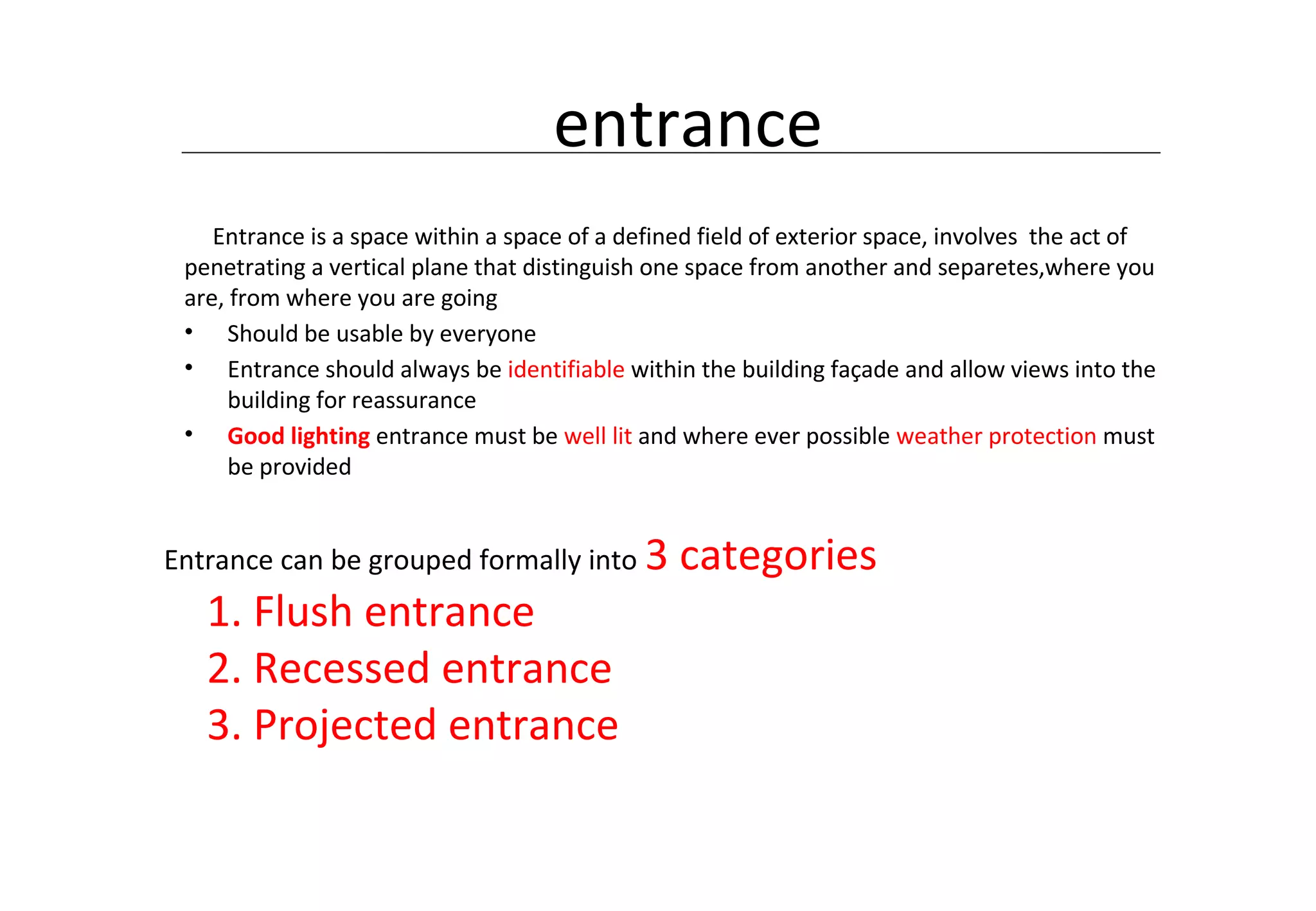 Entry and approach | PPT