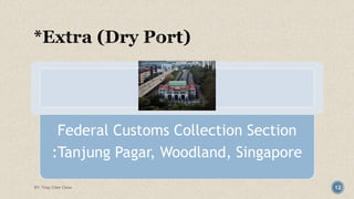 Federal Customs Collection Section 
:Tanjung Pagar, Woodland, Singapore 
BY: Tnay Chee Chow 12 
 