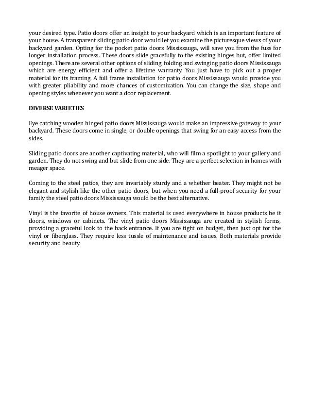 Entry doors mississauga