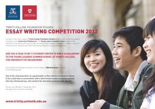 ESSAY WRITING COMPETITION 2012 