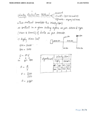 MOHAMMED ABDUL RAZZAK HVAC CLASS NOTES
P a g e 31 | 74
 