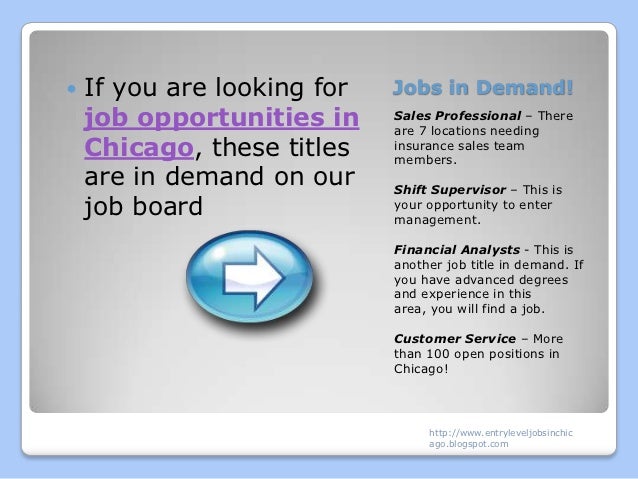 Entry level jobs