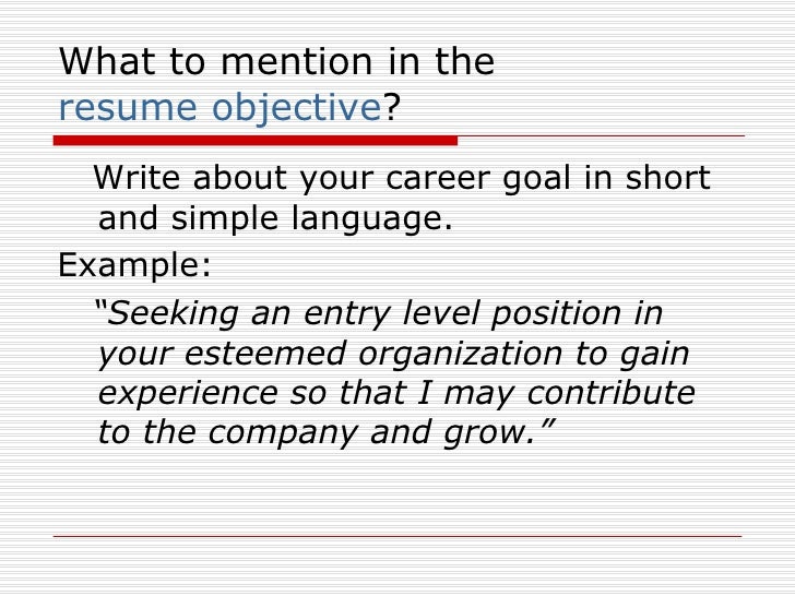 entry level resume entry level resume objective