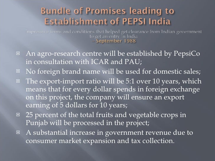 pepsi entry in to india Pepsi's entry strategy in india submitted by: shashank chauhan a letter to pepsi history about a pepsi. pepsi entry in to india Pepsi's entry strategy in india submitted by: shashank chauhan a letter to pepsi history about a pepsi.