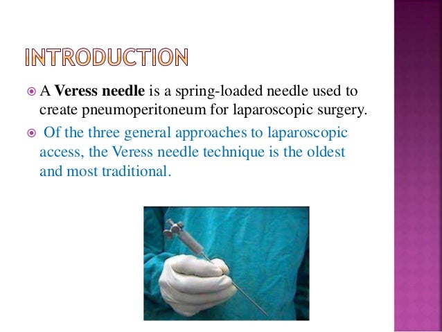 veress needle