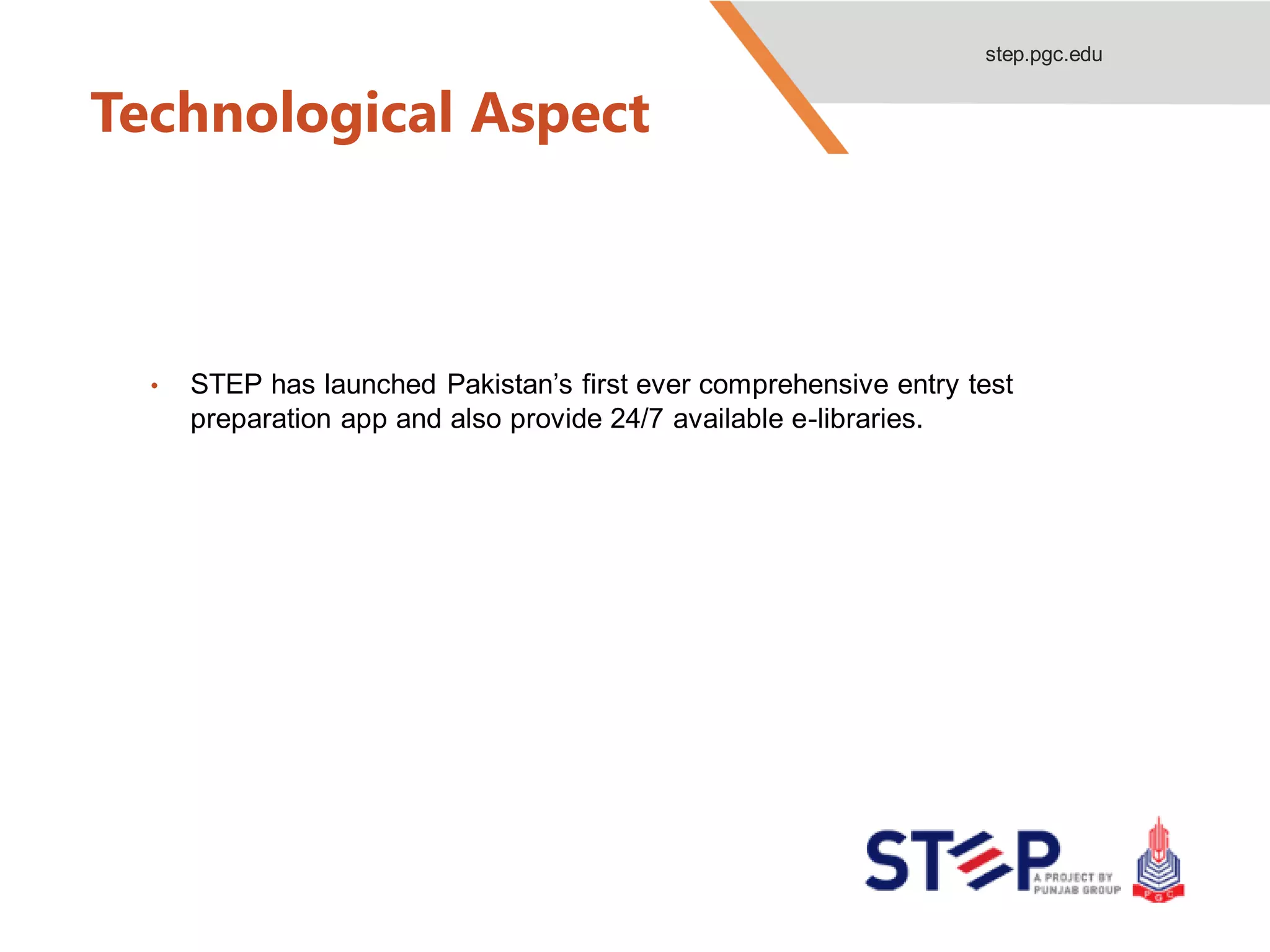 Entry test step by pgc ppt