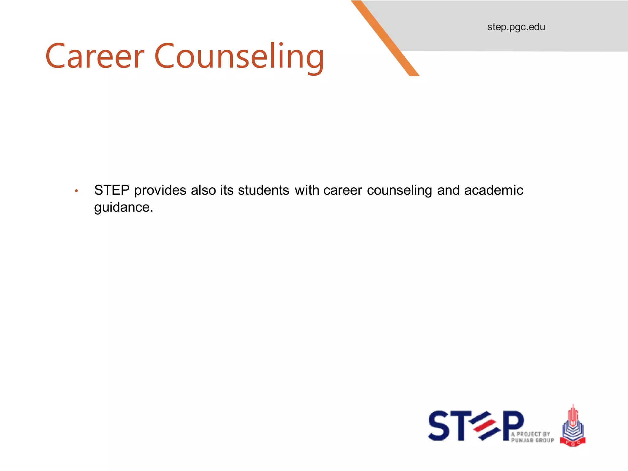 Entry test step by pgc ppt