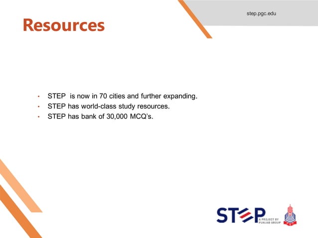 Entry Test STEP By PGC PPT entry-test-step-by-pgc-ppt