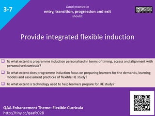 Flexible Curricula Viewpoints cards - Entry transition progression and exit