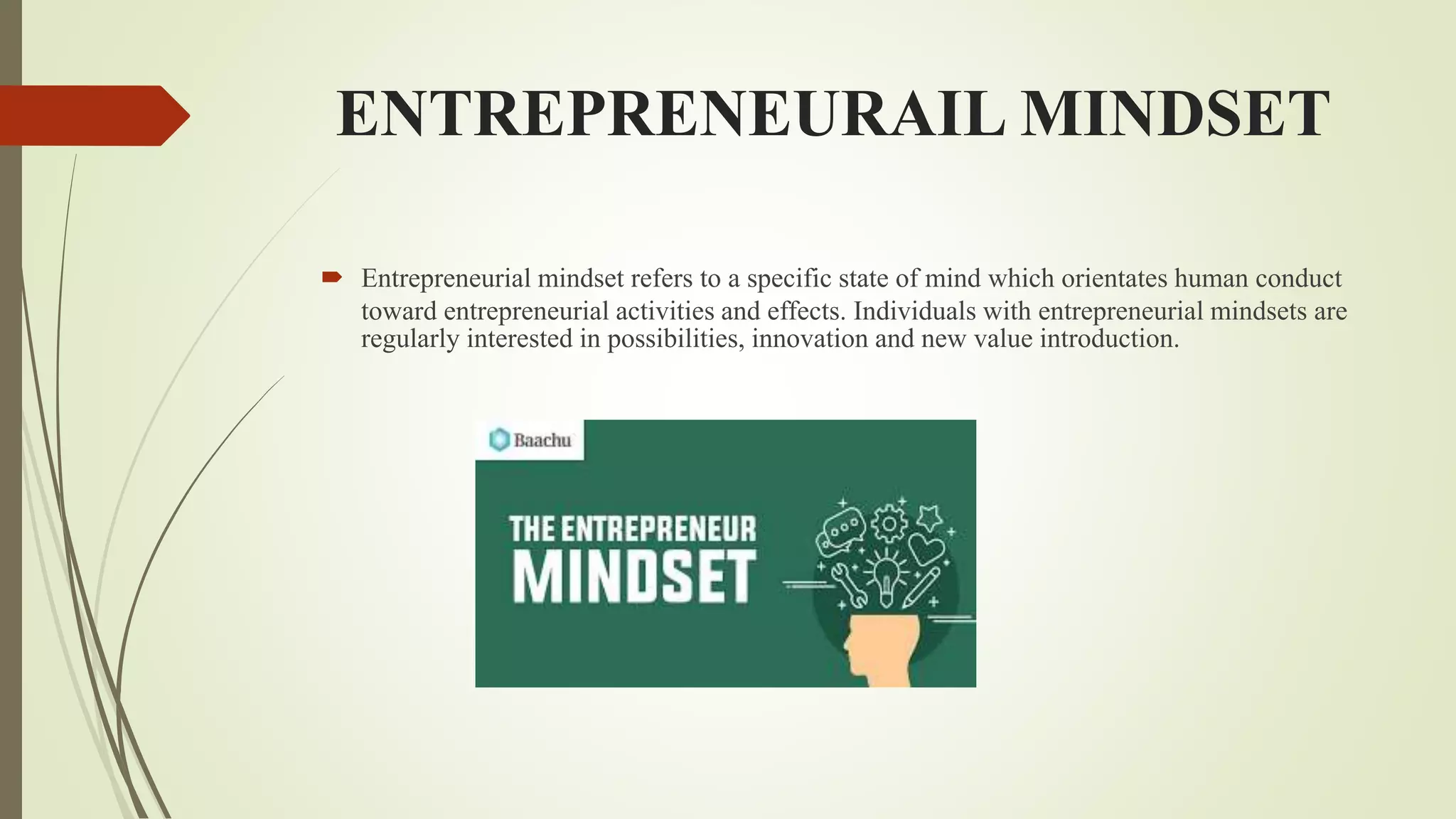 Entrepreneurial mindset | PPTX