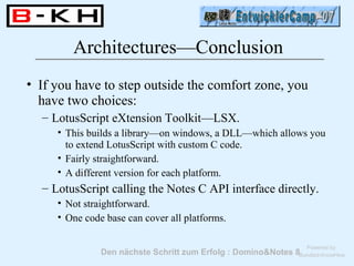 Lotus Script Code Entwicker camp2007 calling-the-c-api-from-lotusscript | PDF