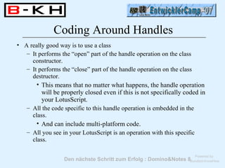 Lotus Script Code Entwicker camp2007 calling-the-c-api-from-lotusscript | PDF