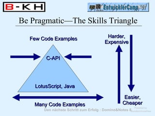 Lotus Script Code Entwicker camp2007 calling-the-c-api-from-lotusscript | PDF