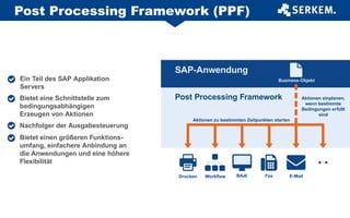 Post Processing Framework (PPF) – Aktionen in SAP EWM | PDF