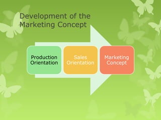 Development of the
Marketing Concept
 