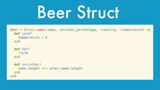 Beer Struct
 