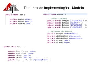 Detalhes de implementação - Modelo 