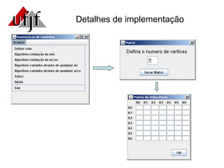 Detalhes de implementação 