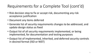Enumerating software security design flaws throughout the SSDLC