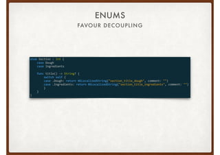 FAVOUR DECOUPLING
ENUMS
 