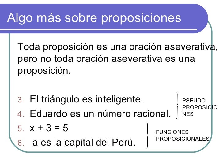 Enunciado Y Proposición