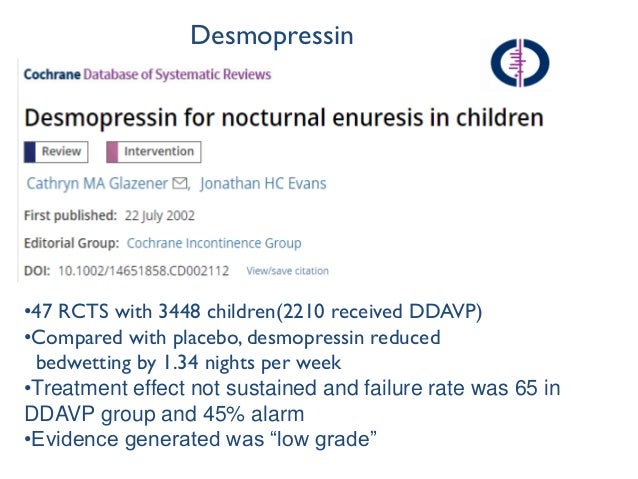 Ddavp Dosage For Bedwetting