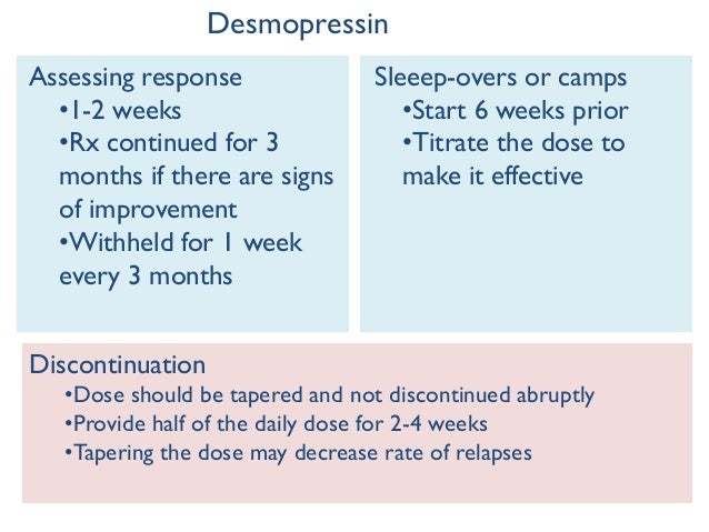 Ddavp Dosage For Bedwetting