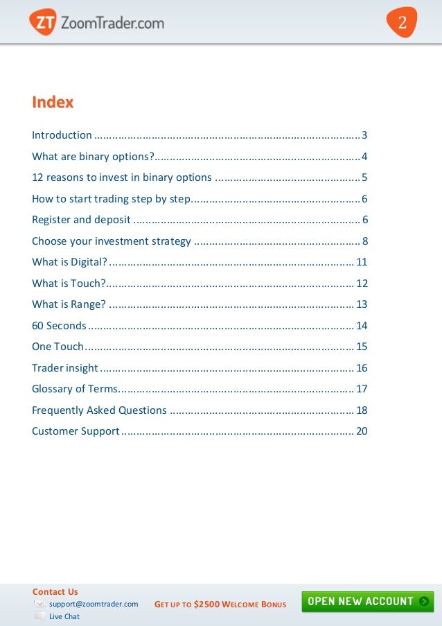 Zoomtrader binary options