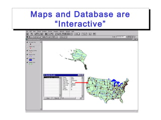 Maps and Database are
“Interactive”
Maps and Database are
“Interactive”
 