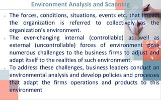 Environmental Analysis Examples Environment Analysis, PESTLE, Levels of Strategy | PDF