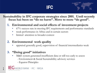 Environment Sustainability by World Bank | PPT