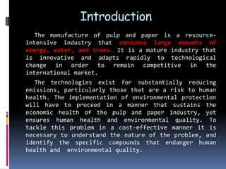 Env monitoring of effluents from paper & pulp mills | PDF