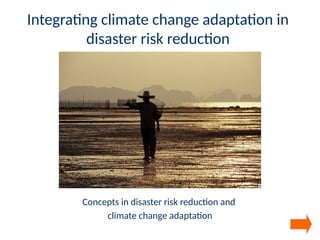 Integrating Climate Change Adaptation with Disaster Risk Reduction: Key ...