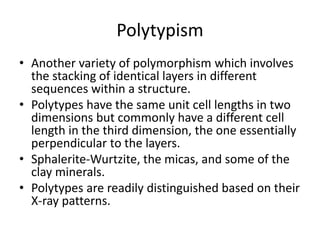 Chocolate Polymorphs Stacking Pattern Mineralogy | PPT