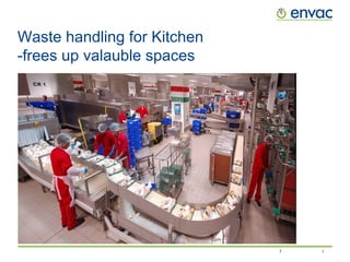 7
Waste handling for Kitchen
-frees up valauble spaces
 
